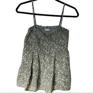 Paper Crane Mini Floral Tank Size M